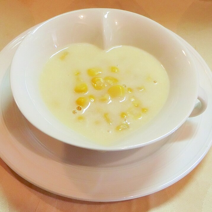 マスカルポーネのコーンスープ